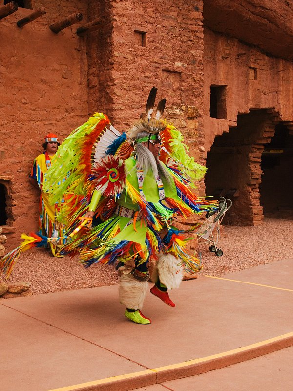Day-30-10A.jpg - Indian dancer, Manitou Cliff Dwellings, near Colorado Springs, CO